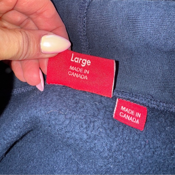 Supreme Navy Rose Sweatshirt Hoodie Large - Picture 6 of 6